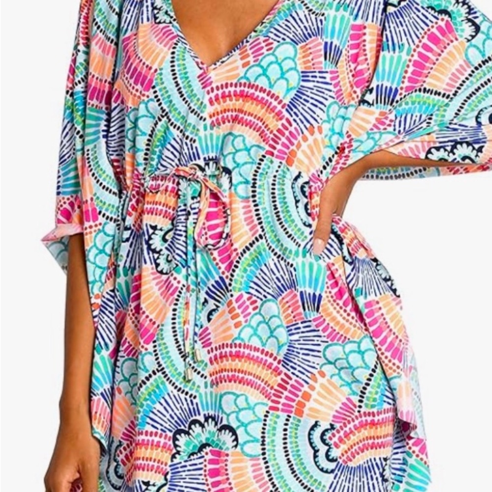 La Blanca Women’s Standard V-Neck Caftan Swimsuit Coverup Size Small NWT